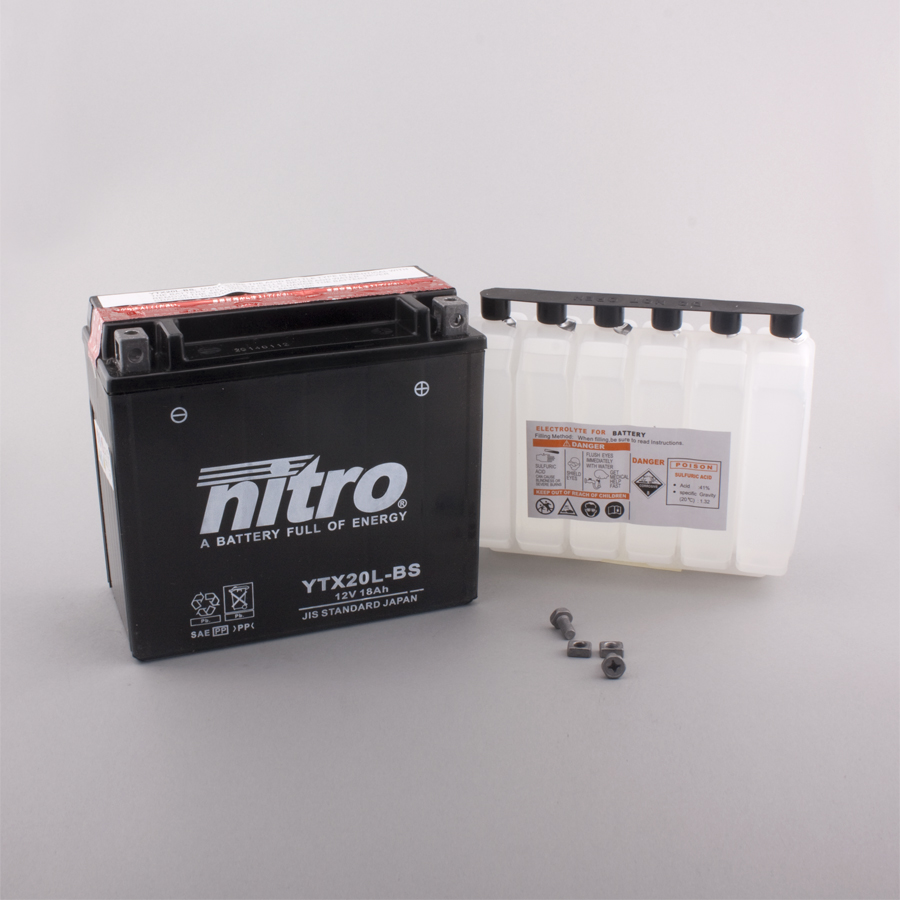 Batterie NITRO NTX20L-BS (CP) mit Säurepack 12V/18Ah [175x87x155] CCA=270A