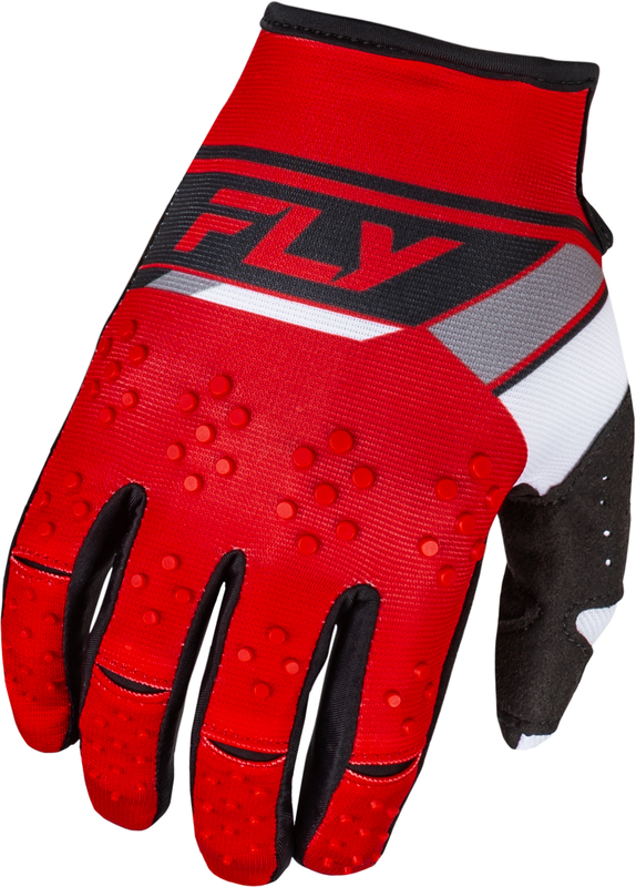 FLY RACING Kinetic Prix Handschuhe - Rot/Grau/Weiß