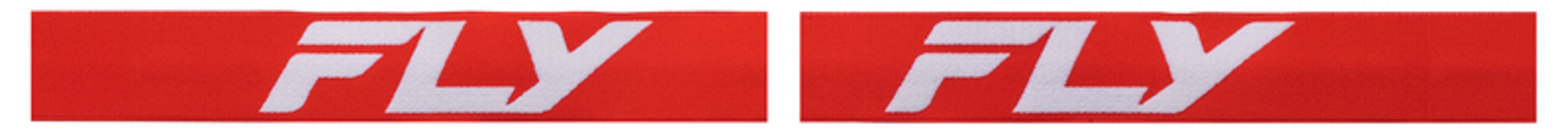 FLY RACING Focus Brille Rot/Weiß - Transparente Linse