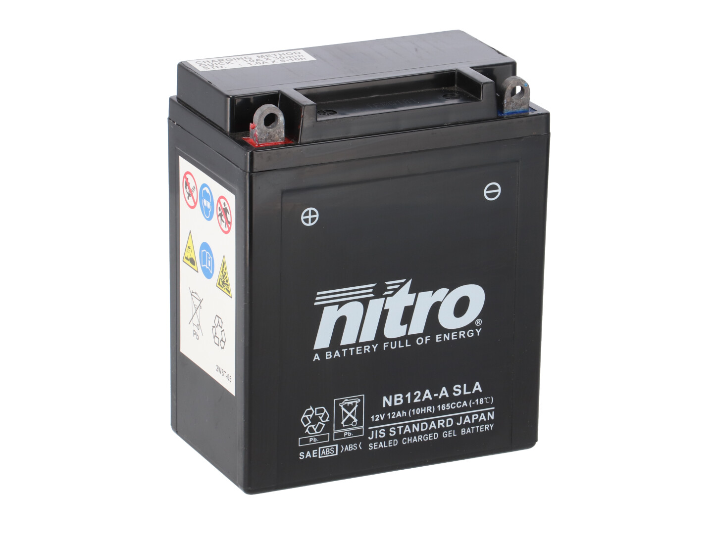 Batterie NITRO NB12-A-A SLA (WC) Gel 12V/12Ah [134x80x160] CCA=165A