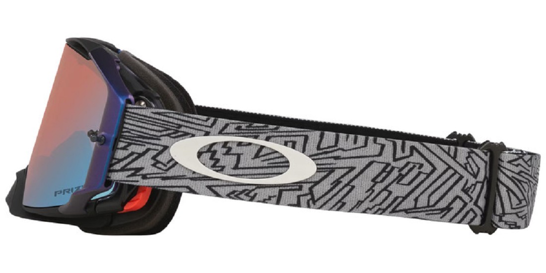 OAKLEY Airbrake MX Brille - Grey Strike Prizm MX Sapphire Iridium Glas