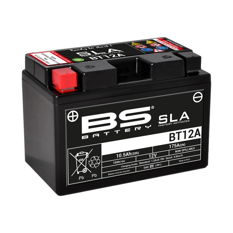 BS BATTERY SLA Wartungsfreie Batterie Werkseitig aktiviert - BT12A