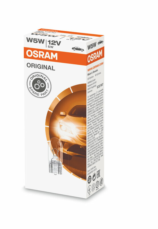 OSRAM Original Line W5W Glühlampen 12V 5W - x10