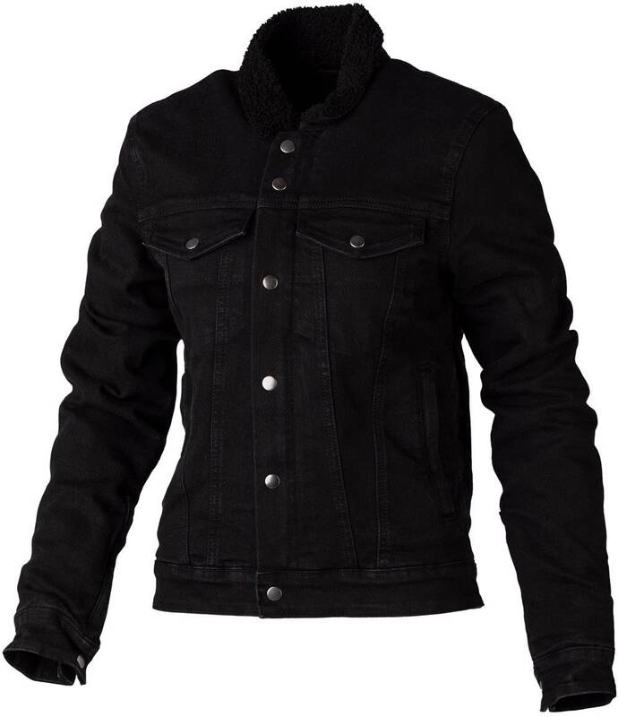 RST Damen Sherpa Denim CE Textil-Jacke - Schwarz Größe M