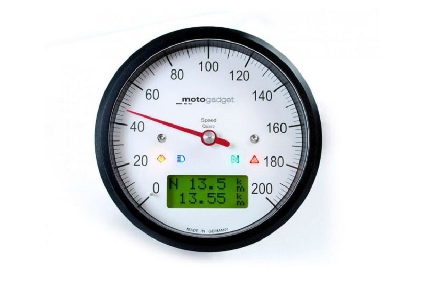 MOTOGADGET Motoscope classic speedo, black MOTOGADGET Motoscope classic speedo, black