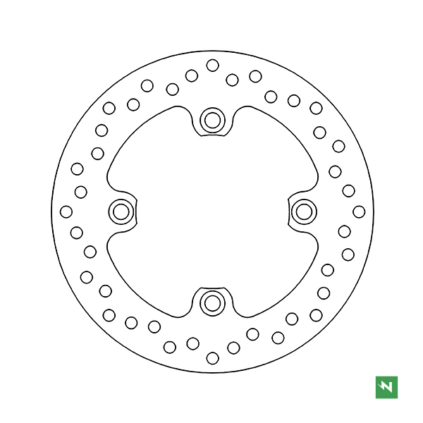 Bremsscheibe DF4060A (5 mm) ,starr Ø aussen/innen: 220/105 mm, Lochkreis: 125 mm 4-Loch (10,5 mm)