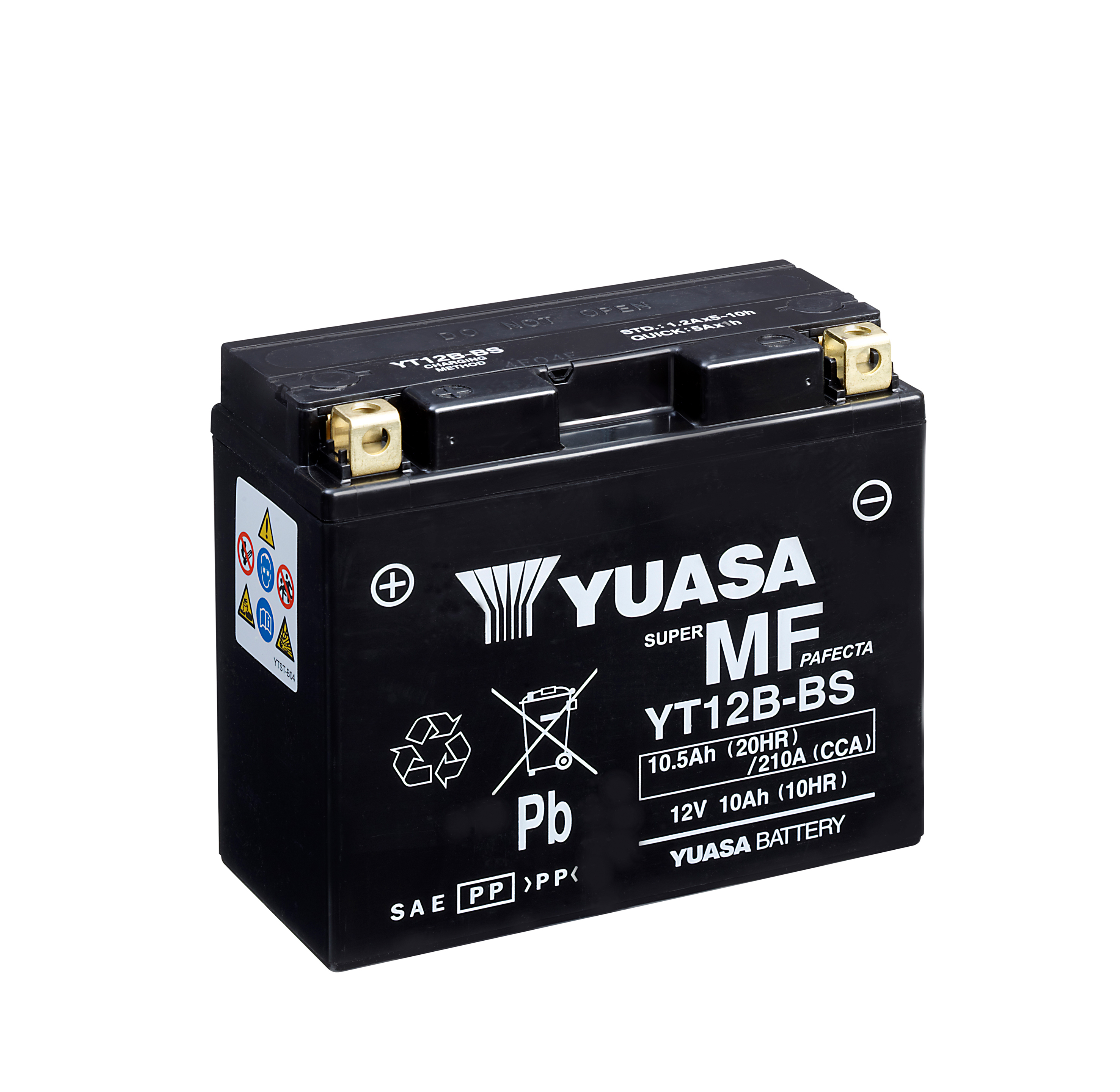 Batterie YUASA YT12B (WC) AGM / Gel 12V/10AH (10 Std.) [150x69x130] CCA=210A