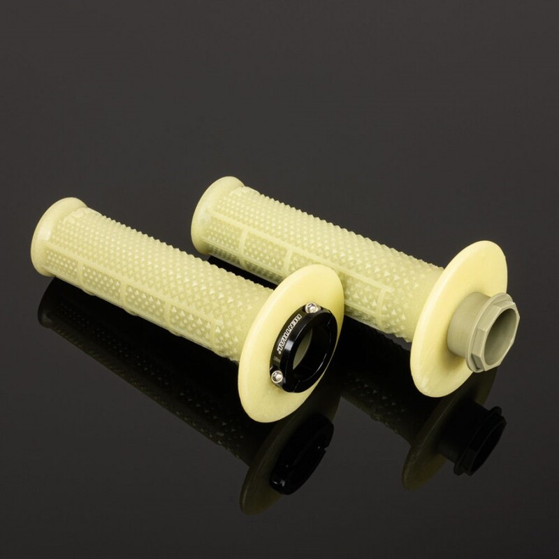 RENTHAL MX R-Works Lock-On Aramid Tapered Griffe - Half Waffle
