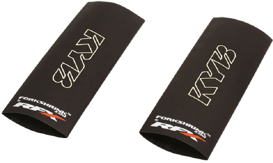 RFX Race Series Gabelschrumpfschlauch - Schutz mit KYB-Logo - Weiß