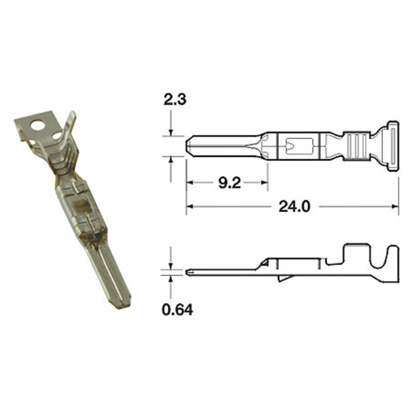 BIHR Klemme männlich Modell 090 FRKW Ø 0,5 mm²/0,85 mm²