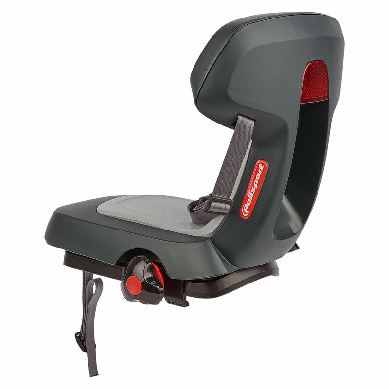 POLISPORT Guppy Junior Rear Child Bike Seat Carrier Mounting - Dark Gray/Light Gray