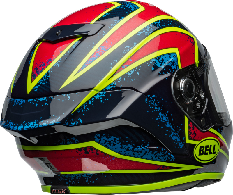 BELL Race Star DLX Flex Helm - Xenon Gloss Blue/Retina