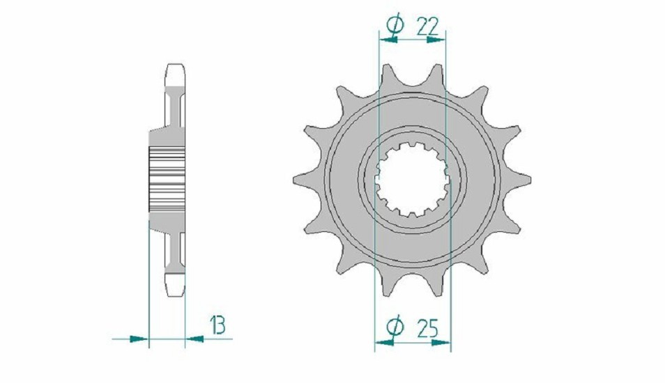 AFAM Standard Stahlritzel vorne 94902 - 525