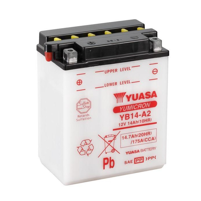 Batterie YUASA YB14-A2 14 AH Batterie YUASA YB14-A2 14 AH