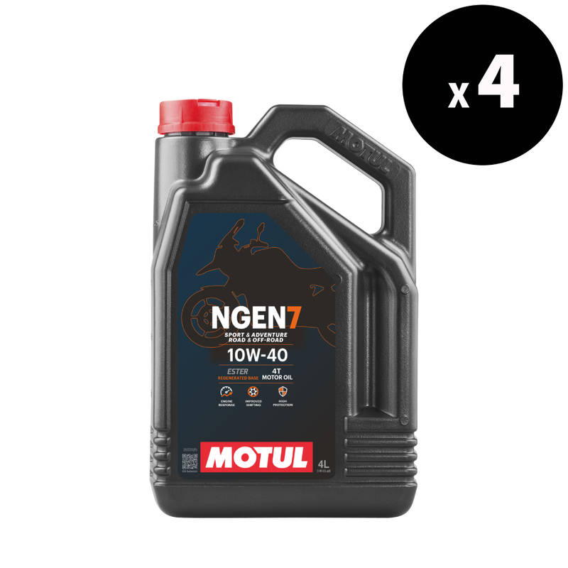 MOTUL NGEN 7 4T Motor Oil - 10W-40 4L (x4)