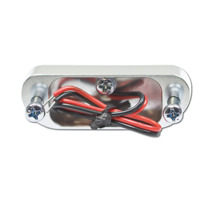 LED-Kennzeichenbeleuchtung Zest chrom Alu