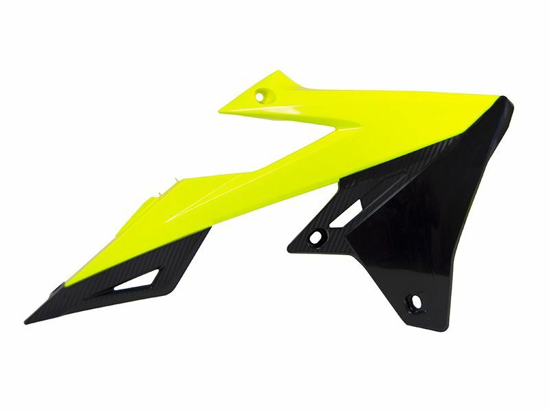 RACETECH Kühlerspoiler neongelb/schwarz passend für Suzuki RM-Z450 RACETECH Kühlerspoiler neongelb/schwarz passend für Suzuki RM-Z450