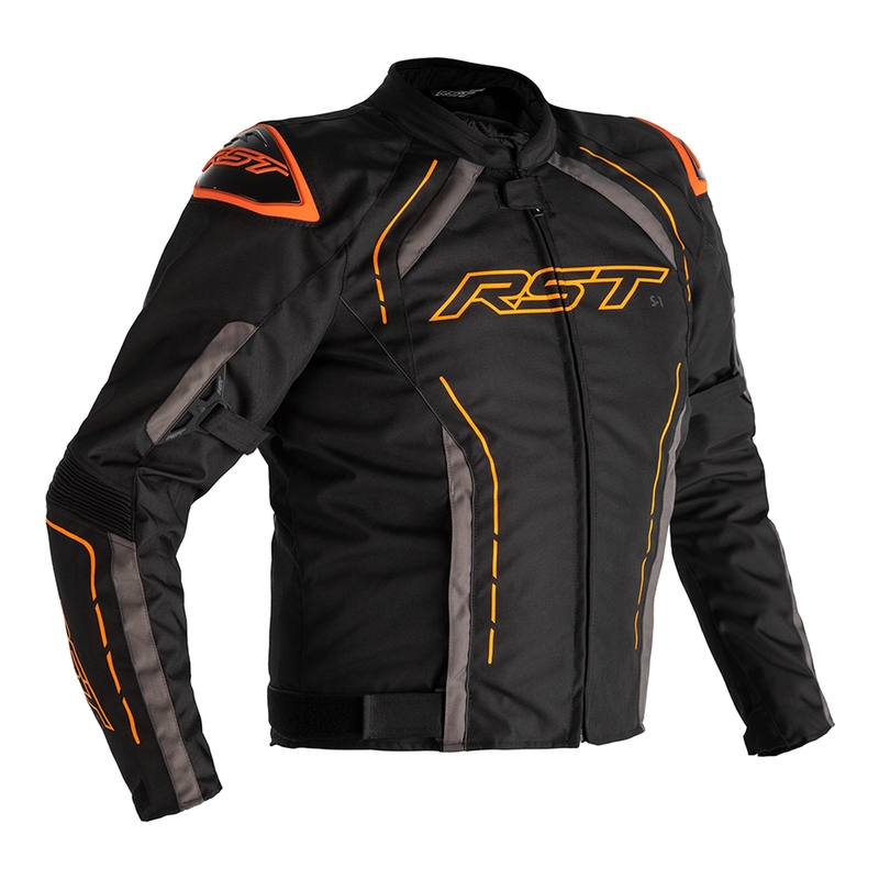 RST S-1 Jacke Textil Schwarz/Grau/Orange Größe M RST S-1 Jacke Textil Schwarz/Grau/Orange Größe XXL
