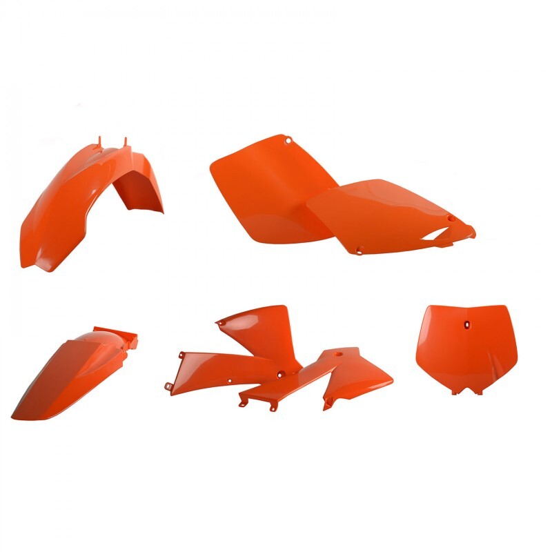 POLISPORT Plastik-Kit orangefarben passend für KTM SX125