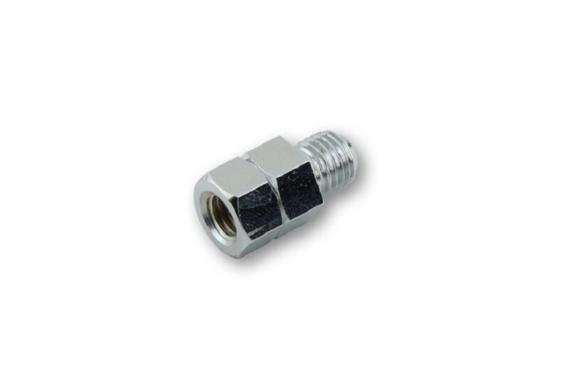 SHIN YO Spiegeladapter Loch M8 re. auf Bolzen M10 li. verchromt