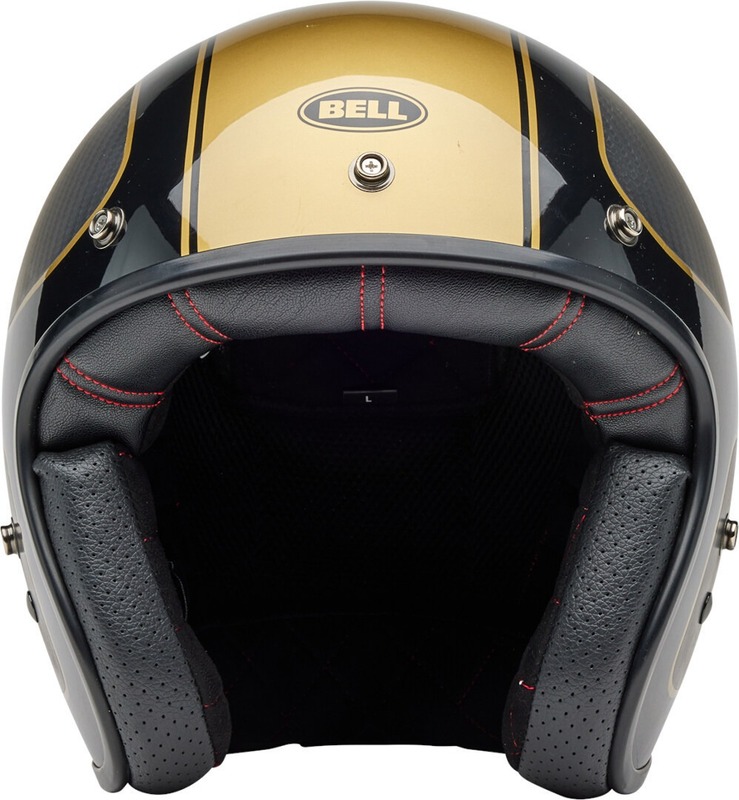BELL Custom 500 Carbon Helm - RSD Checkmate Matte Gloss Black/Gold