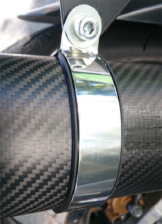 Auspuffhalteband A Ø 120mm Edelstahl mit Gummi