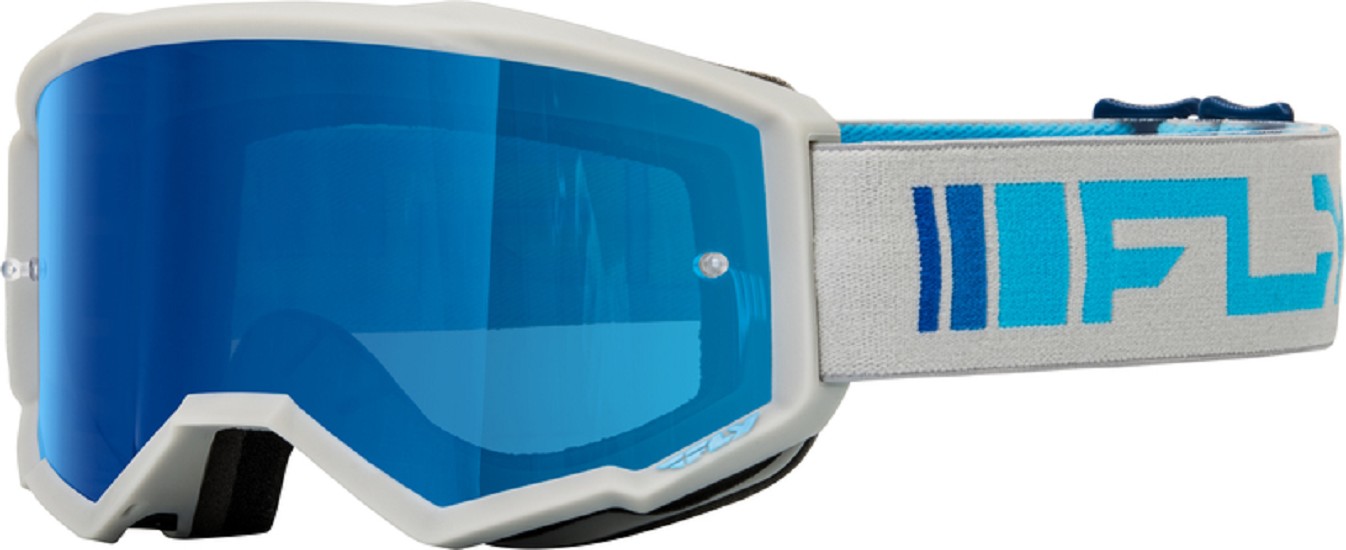 FLY RACING Zone Google SIlver/Blue - Dark Blue/Smoke lens FLY RACING Zone Google SIlver/Blue - Dark Blue/Smoke lens