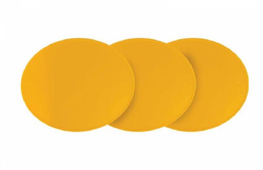 PRESTON PETTY Nummerntafel vorne oval gelb - 3er-Pack PRESTON PETTY Nummerntafel vorne oval gelb - 3er-Pack