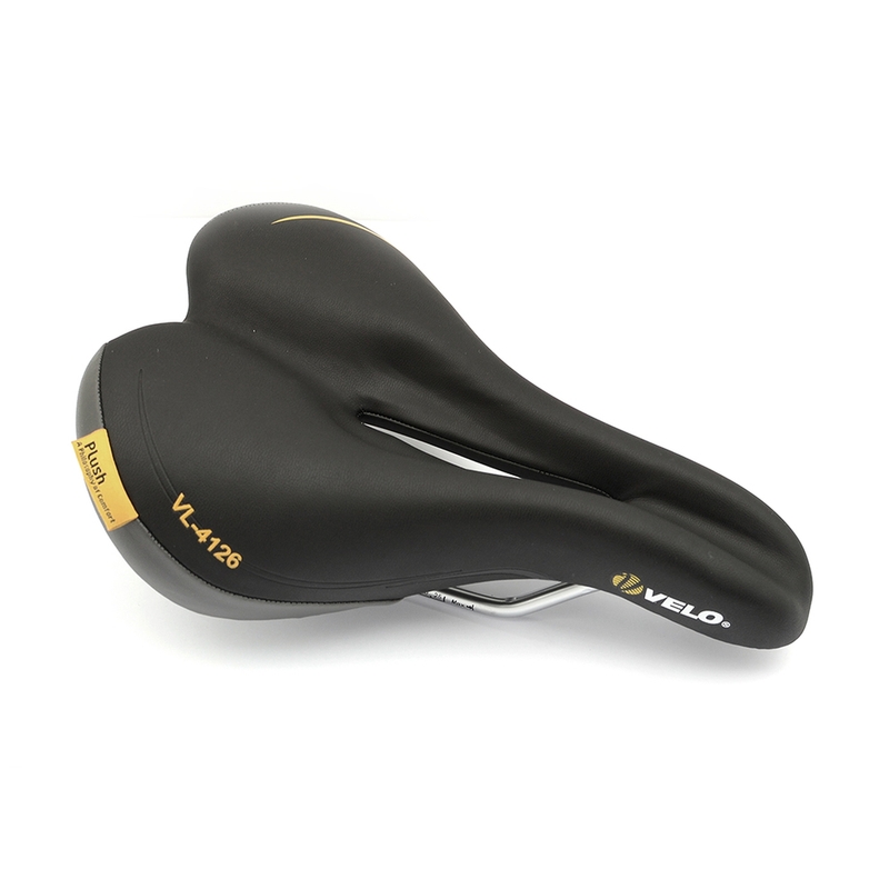 VELO Bicycle Saddle Zone cut Black Female VELO Bicycle Saddle Zone cut Black Female