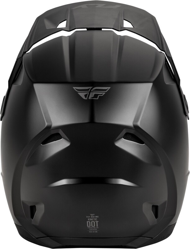 FLY RACING Kinetic Solid Jugend Helm - Mattschwarz
