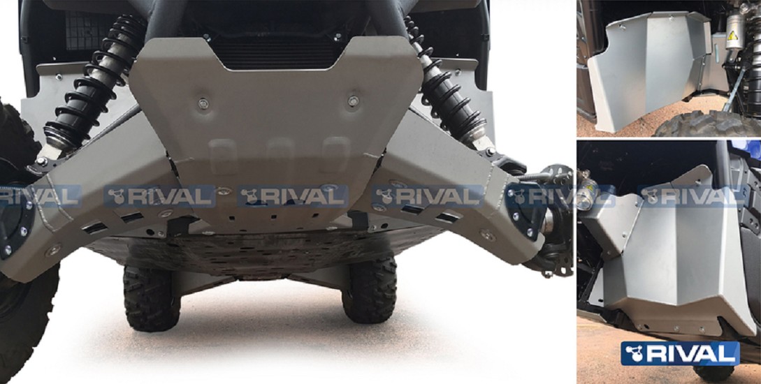 RIVAL Unterfahrschutz Komplett-Kit - Aluminium passend für Yamaha Wolverine 700
