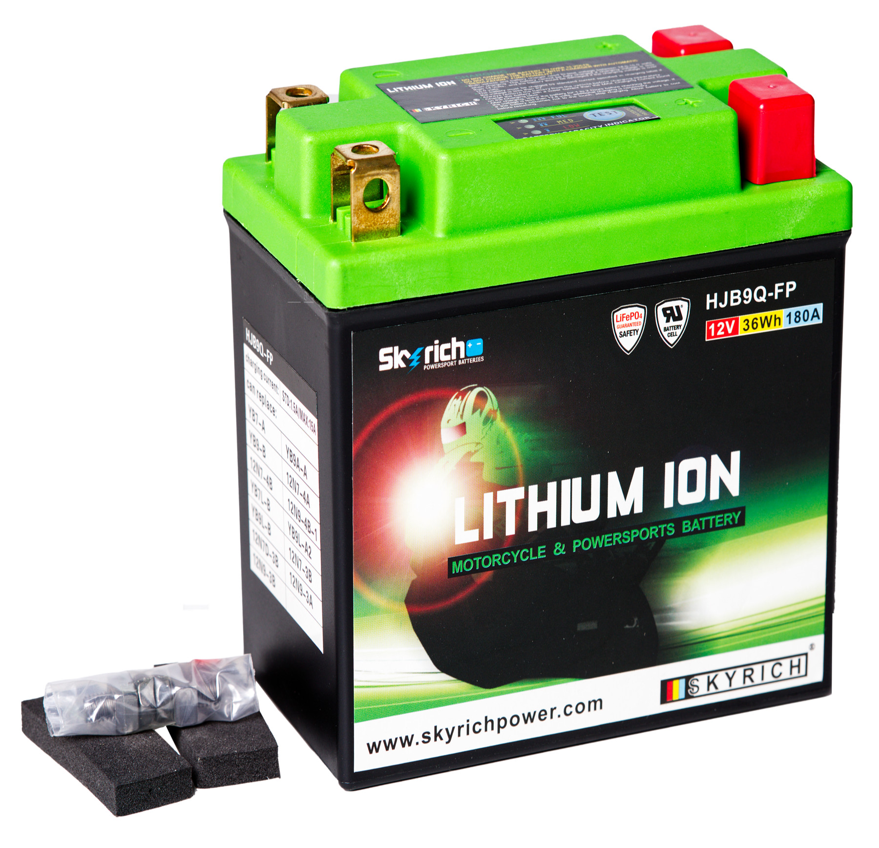 Batterie SKYRICH HJB9Q-FP [134x75x133] 12,8V/3AH (10 Std.), 36 Wh, CCA: 180