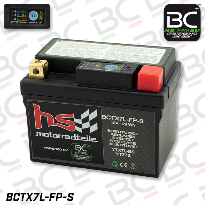 Batterie BC BCTX7L-FP-S LifePO4 160CCA