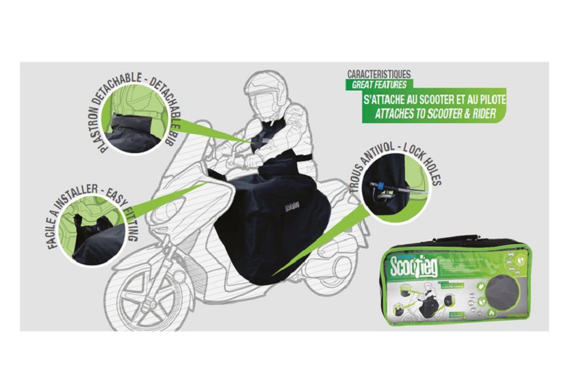 Schürze Scoot universal schwarz OXFORD