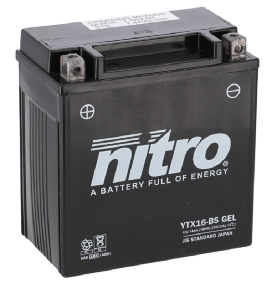 Batterie NITRO NTX16 SLA (WC) Gel 12V/14Ah [150x87x161] CCA=230A
