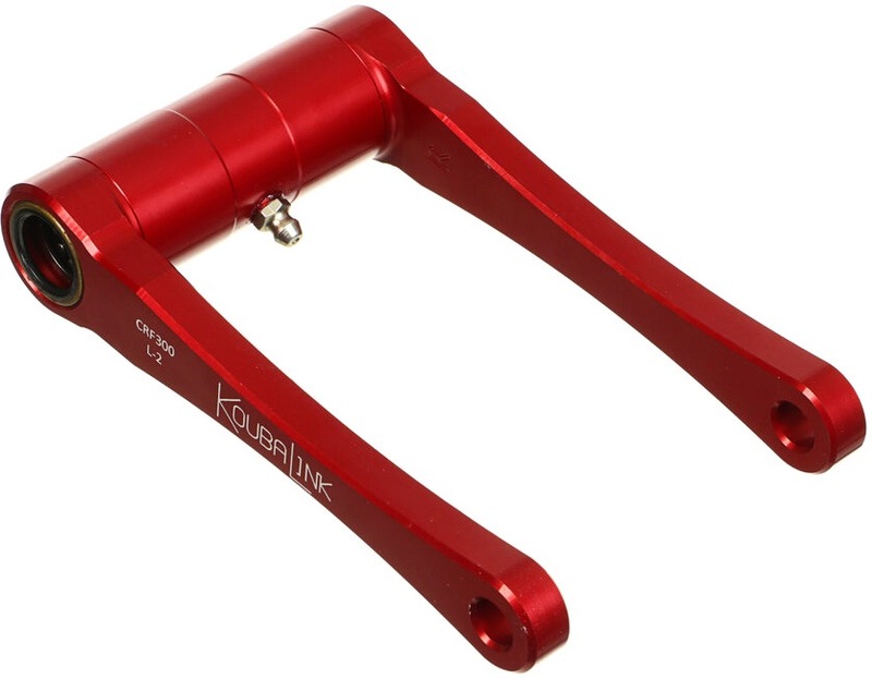 KOUBALINK Tieferlegungssatz (44.5 mm) Rot - passend für Honda CRF300L / Rally KOUBALINK Tieferlegungssatz (44.5 mm) Rot - passend für Honda CRF300L / Rally