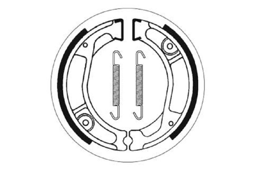 Bremsbacke SBS 2029 Maße: 110 x 30