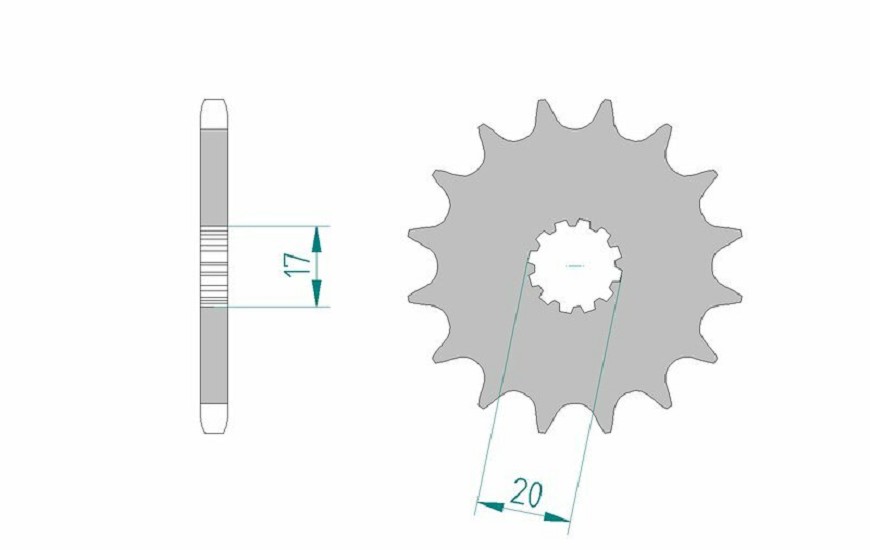 AFAM Standard Stahlritzel vorne 94118 - 428