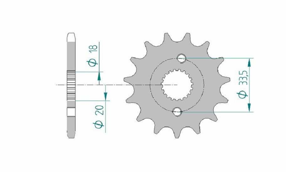 AFAM Standard Stahlritzel vorne 20211 - 420