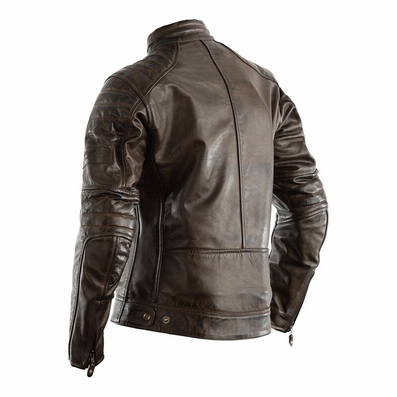 RST Roadsater II Lederjacke Braun - Größe M