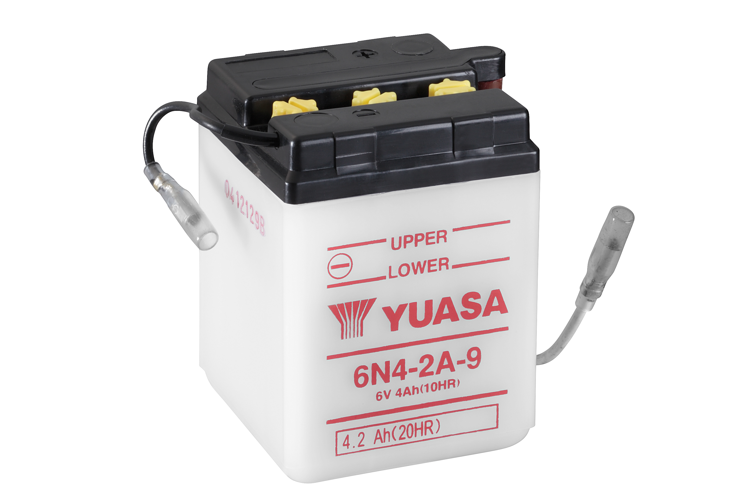 Batterie YUASA 6N4-2A-9 (DC) ohne Säure 6V/4AH (10 Std.) [71x71x96] Säurefüllmenge 200 ml