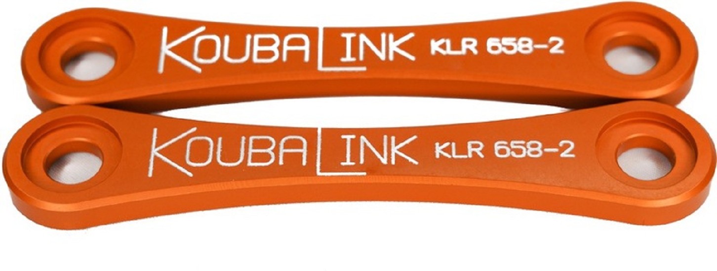 KOUBALINK Tieferlegungssatz (50.8 mm) Gold - passend für Kawasaki KLR650 KOUBALINK Tieferlegungssatz (50.8 mm) Gold - passend für Kawasaki KLR650