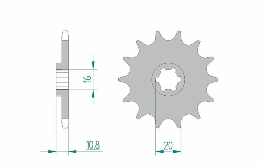 AFAM Standard Stahlritzel vorne 94213 - 520