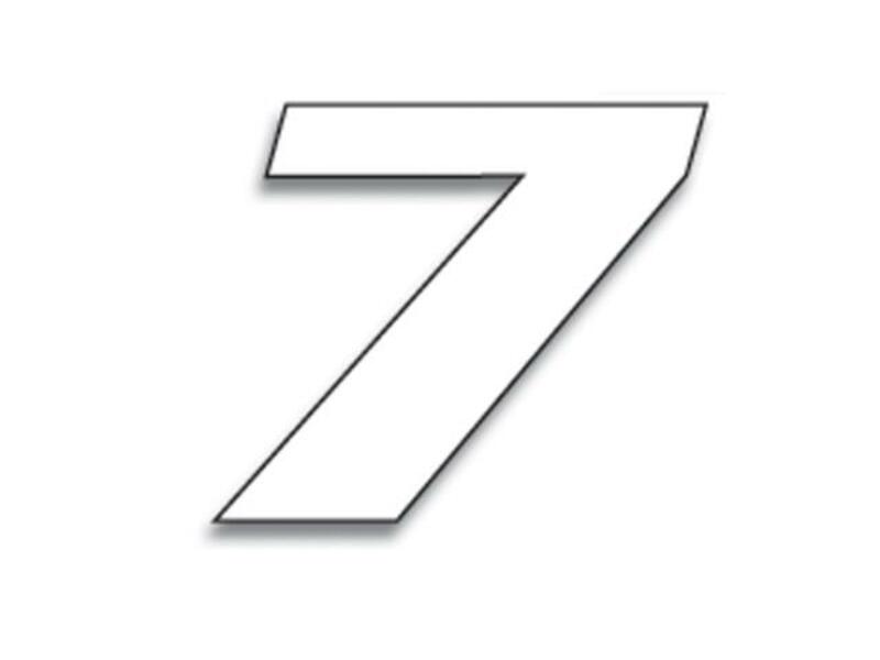 RENNNUMMERN WEISS 7 RENNNUMMERN WEISS 7