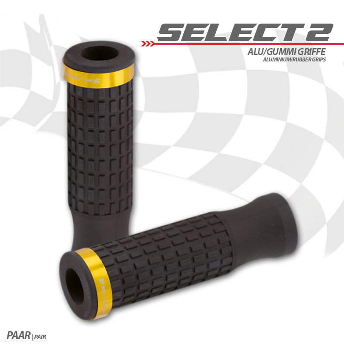 Griffgummiset Select2 7/8-22mm schwarz Griffgummiset Select2 7/8-22mm schwarz