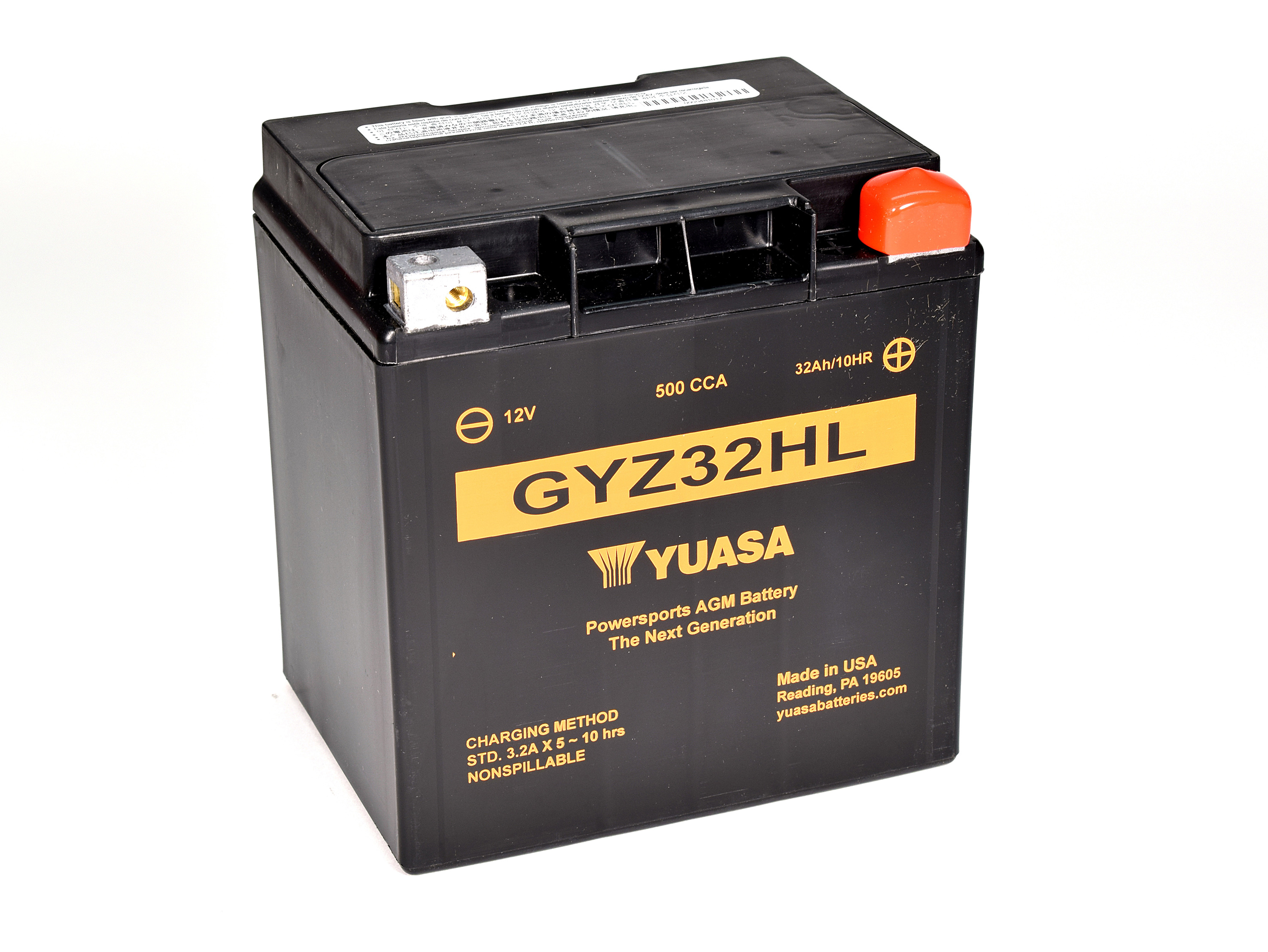 Batterie YUASA GYZ32HL (WC) AGM / Gel 12V/32AH (10 Std.) [166x126x175] CCA=500A