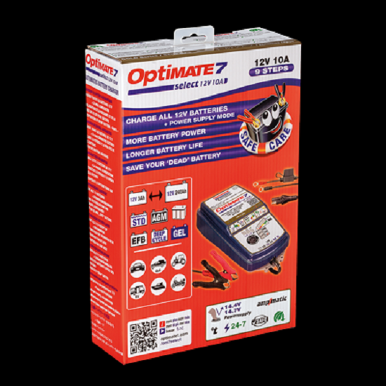 Batterieladegerät OptiMATE 7 Select 9-stufig, 12V, 10A STD/AGM/Gel/Deep-Cycle
