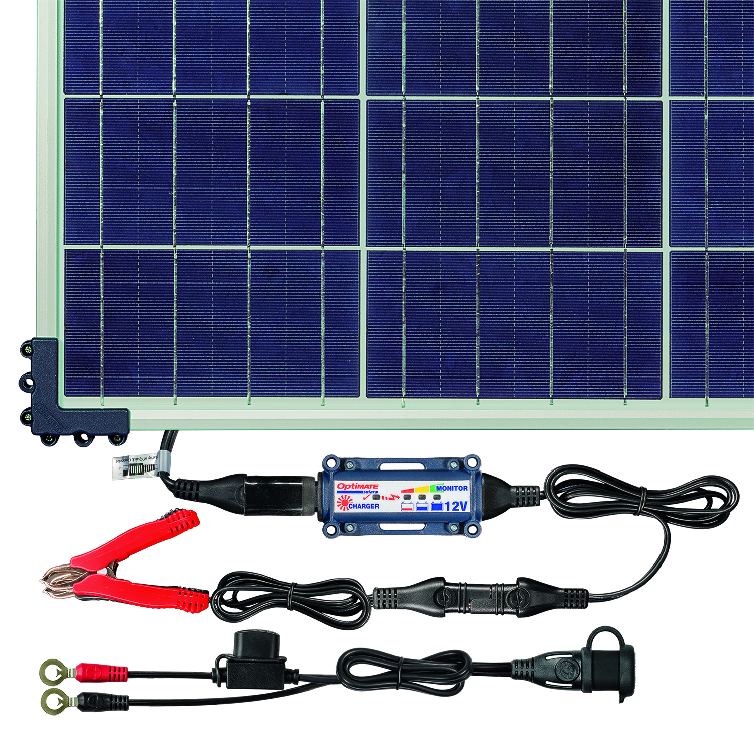 Batterieladegerät OptiMATE SOLAR + 80W Solar-Pa SolarImpuls-Ladegerät 12V, 6.67A STD/AGM/Gel