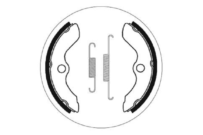 Bremsbacke SBS 2083 Maße: 130 x 26