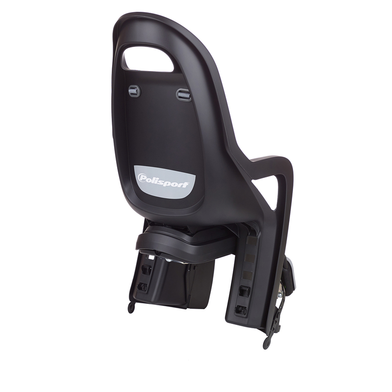 POLISPORT Groovy RS+ Rear Child Bike Seat Frame Mounting - Black/Dark Grey